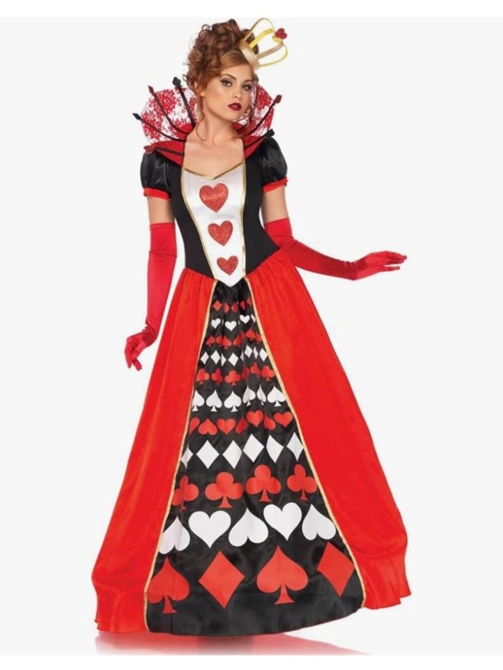 NEW sz M Queen of Hearts Costume Halloween
